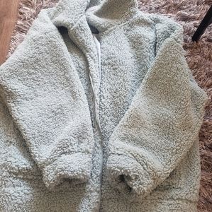 Blue/green Teddy Coat